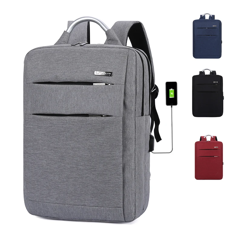 

Business Mens Anti Theft Travel Protable Waterproof USB Charging Slim Laptop Backpack, Customized color