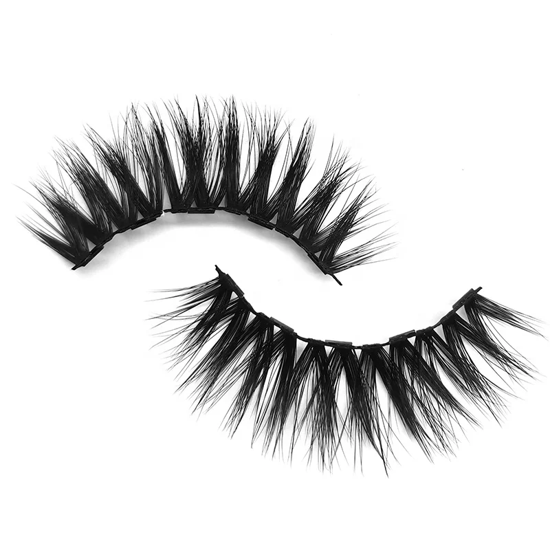 

Customized Waterproof pre made fluffy luxury mink extensions False eyelash, Natural black