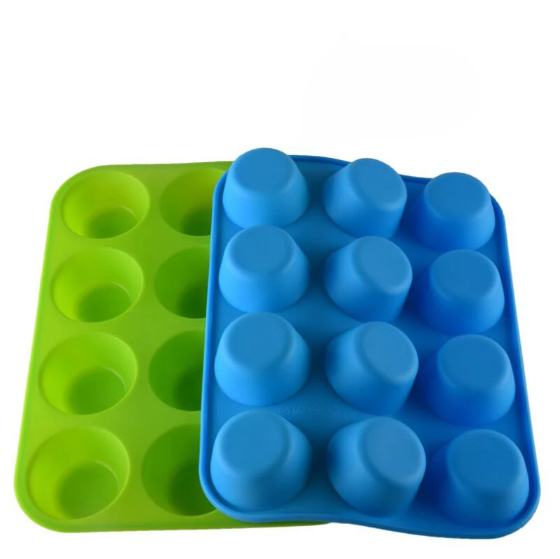 

Youngs YS-DGM257 12 Holes Round Silicone 3D Cake Mold Chocolate Candy Mulds Ice Cube Tray