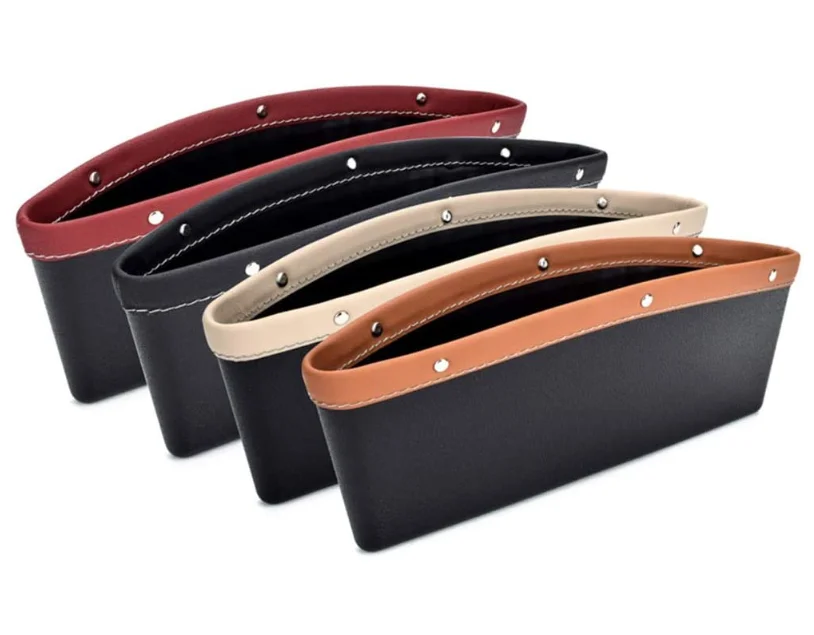 

Amazon Hot Sale PU leather Car Seat Gap Filler Storage Organizer for document