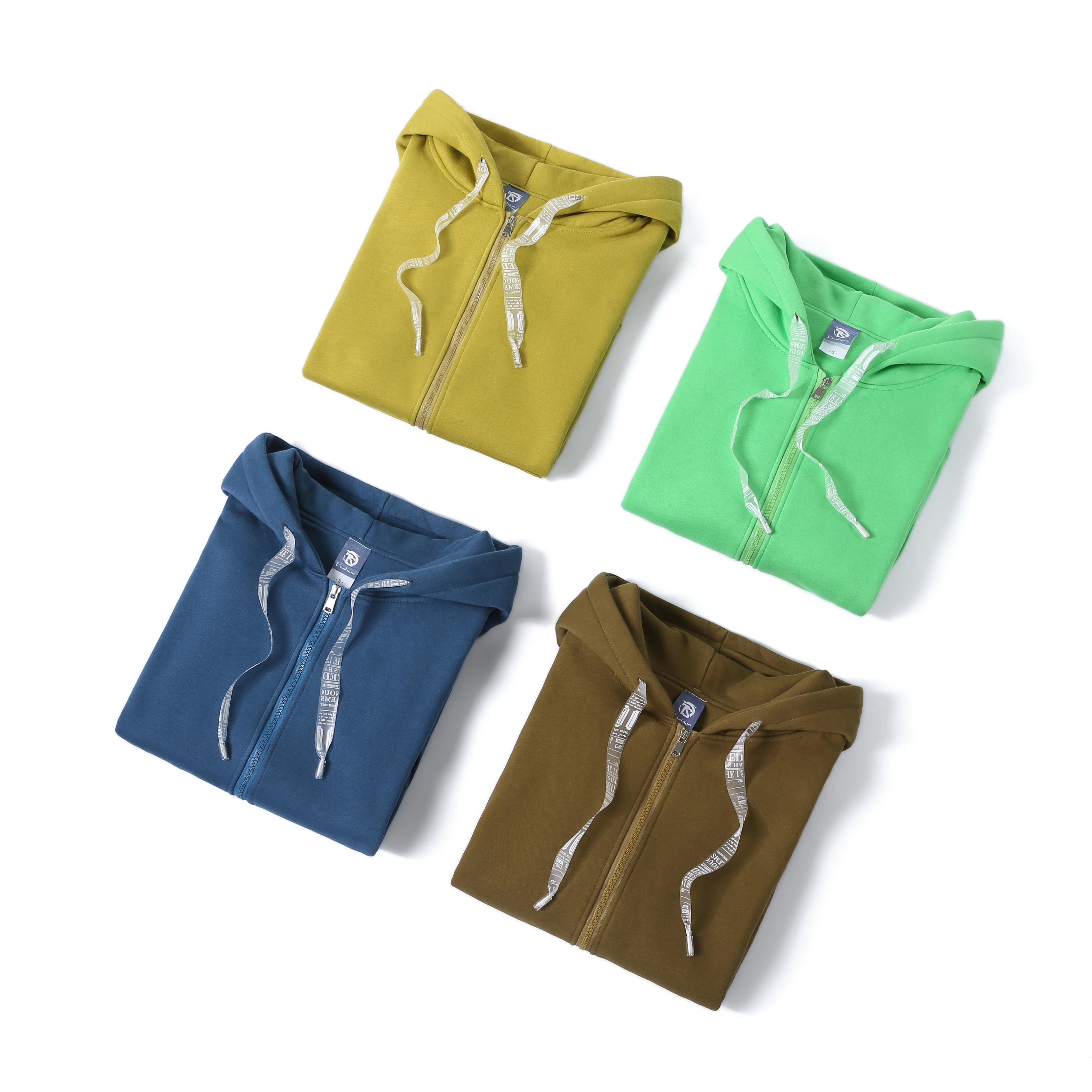 

2021 Fashion Drop Shoulder Hoodies Turquoise 320g Heavy 100% Cotton Blank Zip Up Hoodie Low MOQ Custom Embroidery LOGO Hoodies, Multi colors