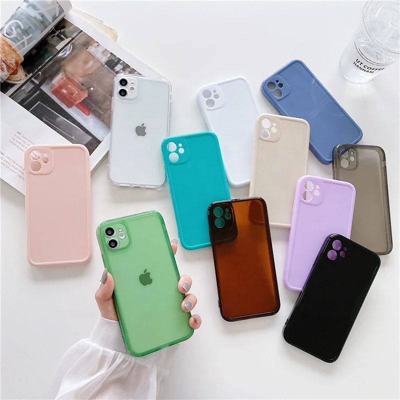 

Clear Ultra Thin Soft TPU Case Shockproof Protective Back Phone Cover Case For iPhone 12 11Pro Max 6s 7s 8s Plus SE 2020 XR X XS