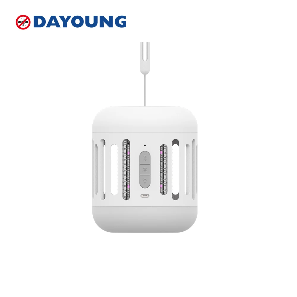 

Rechargeable battery loudspeaker boxmosquito killer lamp repellent light bulb photocatalyst mosquito killer lamp 1, White