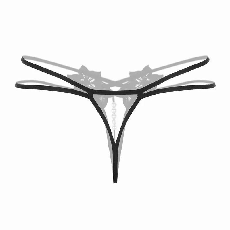 

Women G-String Girls Cute Bowknot Low Waist Pearl Thongs Panties Briefs Lingerie Hot Erotic Underwear, Mix color