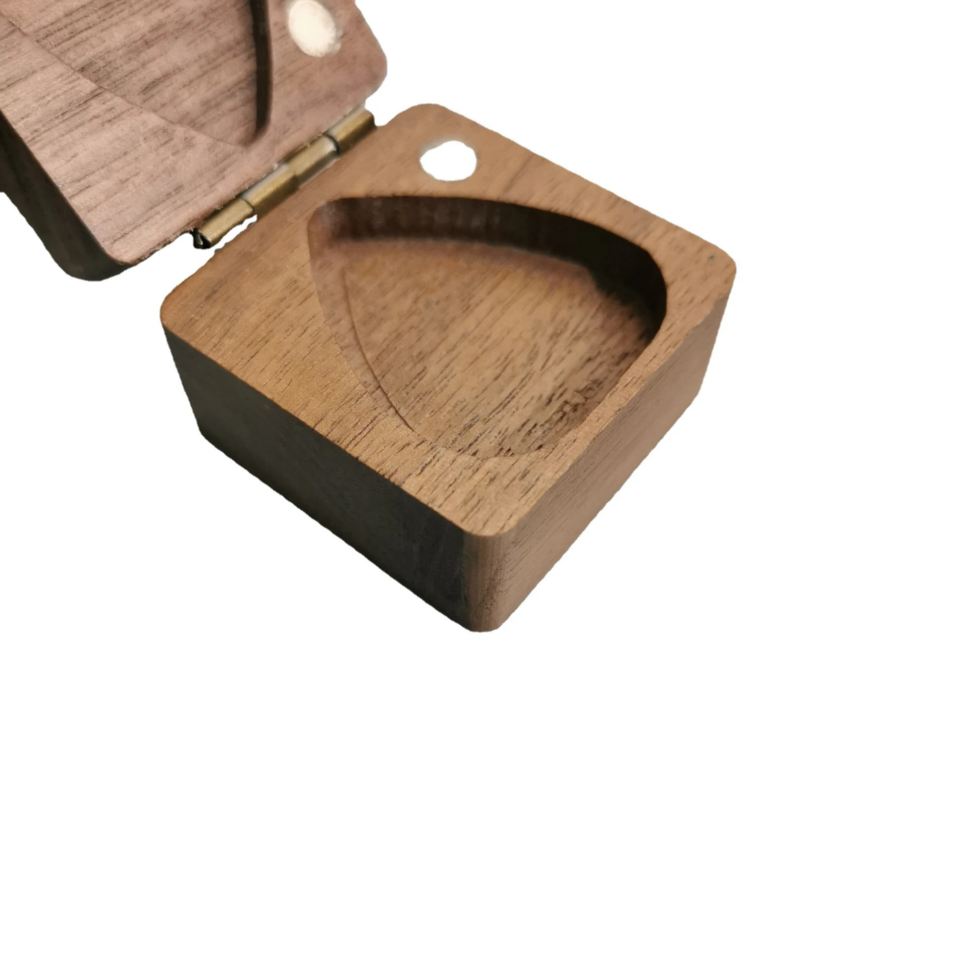 

High quality wooden acoustic guitar pick box guitar bass wood guitar pick case gift box picks for sale, Wood color