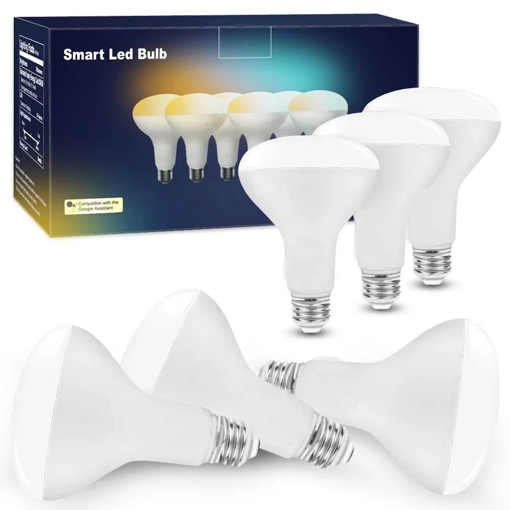 30000 hours lifespan Aluminum+PC 7W 800lm cold white warm white dimmable alexa voice control par30 smart led bulb