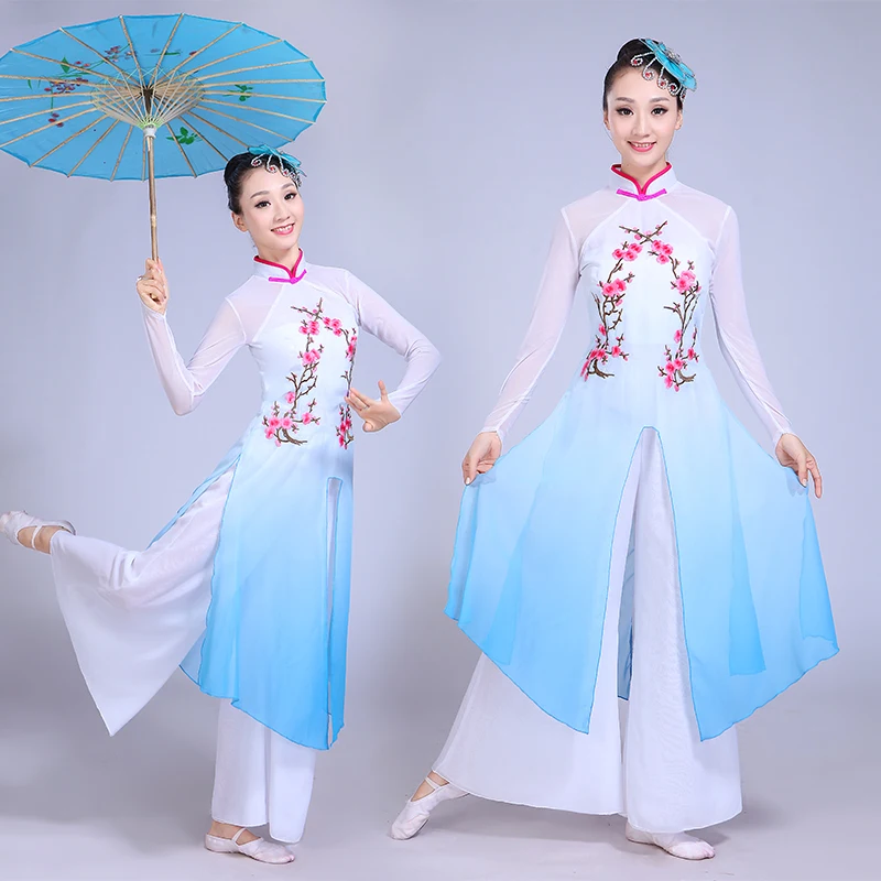 Chinese Hanfu Dj Costume National Dance Dress Chorus Plum Blossom Song ...