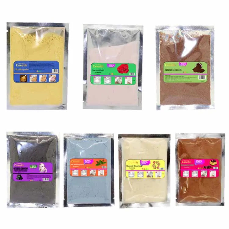

Wholesale DIY SPA Organic Collagen Jelly Rose Soft Facial Powder Mask OEM whitening Peel Off Face Mask Powder