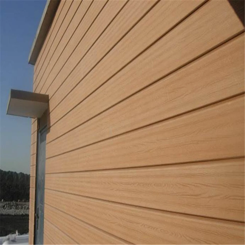 

House Building Exterior Seamless Wall Panel Modern Art Decorative Facade Outdoor WPC Composite Wood Plastic 3D Partition Wall