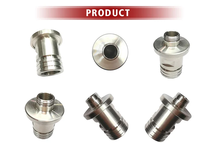 Small stainless steel Ra0.6 small cnc machining turning and milling valve stem