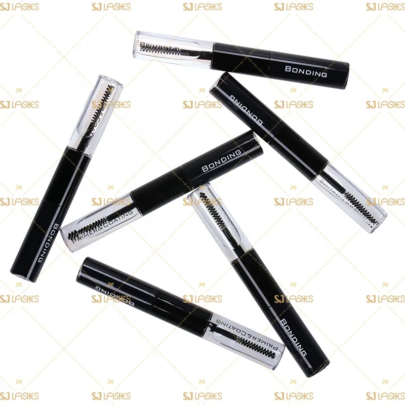 

Latex free glue dual side lash bond with brush private label acceptable Whole sale price for strip lashes, Transparent/black/white
