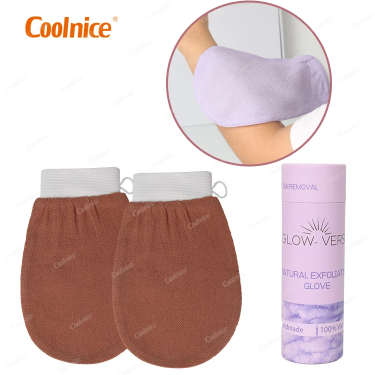 

Custom Logo Bathing Gloves Shower Exfoliator Exfoliating Mitt Dead Skin Korean Exfoliating Mitts Scrub, Customized color