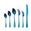 Factory wholesale restaurant flatware,stainless steel blue mirror cutlery set