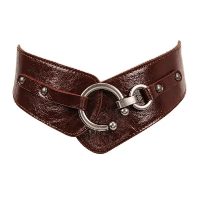 

Female Belts Made of PU Leather Women's dress decoration belt elastic womens waist belts
