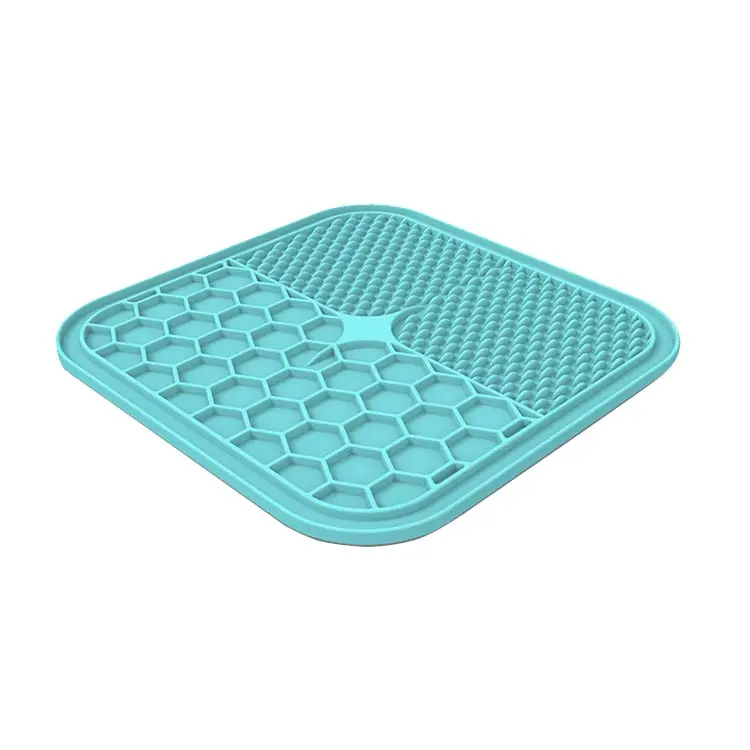 

Silicone Pet Dog Lick Pad Mat Slow Feeder Treat Dispensing Mat Fun Alternative to Slow Feeder Dog Bowls for Dog Anxiety Relief, Customized color
