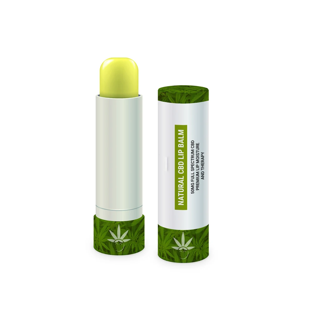 

private label customized package moisture cbd hemp lip balm