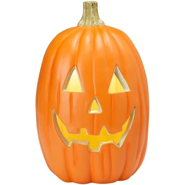 Source Lighted 9'' Blow Mold Halloween Decoration Pumpkin Light on