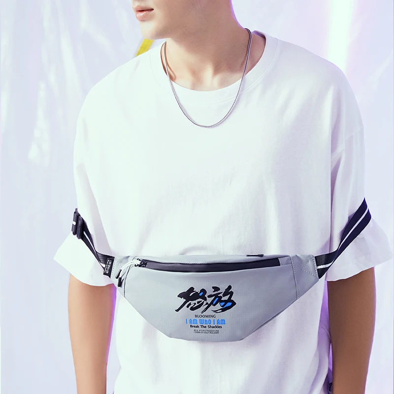 

Popular Beg Fanny Fanny Pack Polyester Waist Bag Custom Sport Waist Bag, Black/grey/blue/orange