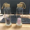 natural crystal gemstone energy water bottle infused crystal point water bottle gemwater bottle