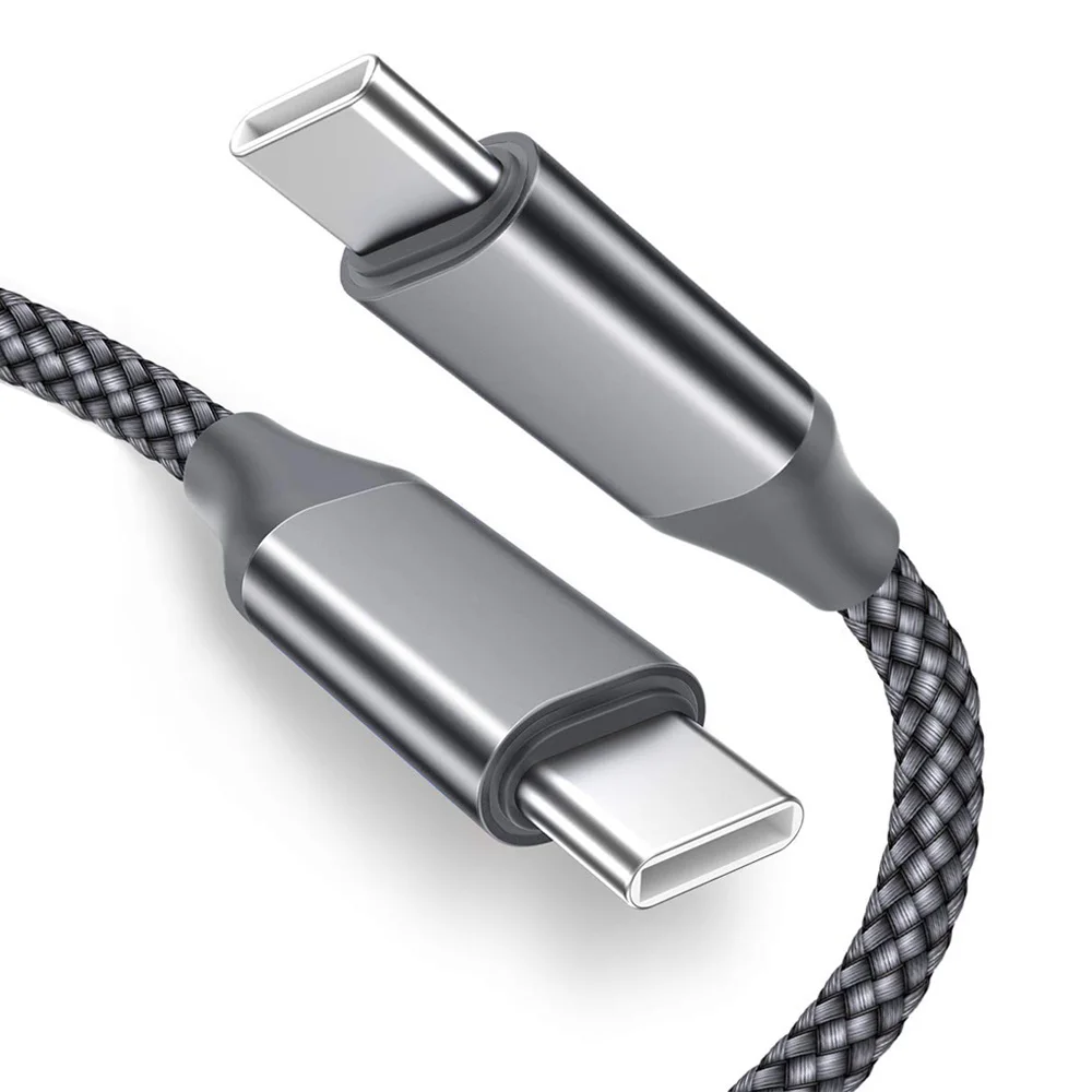 

USB Type C Cable XANUAN 1M Nylon Braided USB C TO USB C 2.0V Fast charger Cord 3A For Galaxy Note 10 Note 10 Plus
