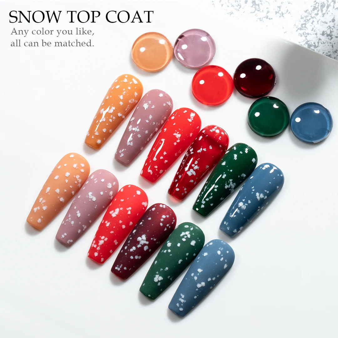 

VDN Free Sample Private Label Snow Top Coat Gel Nail Polish Soak Off Top Base Coat UV/LED Gel Polish, 3000 colors