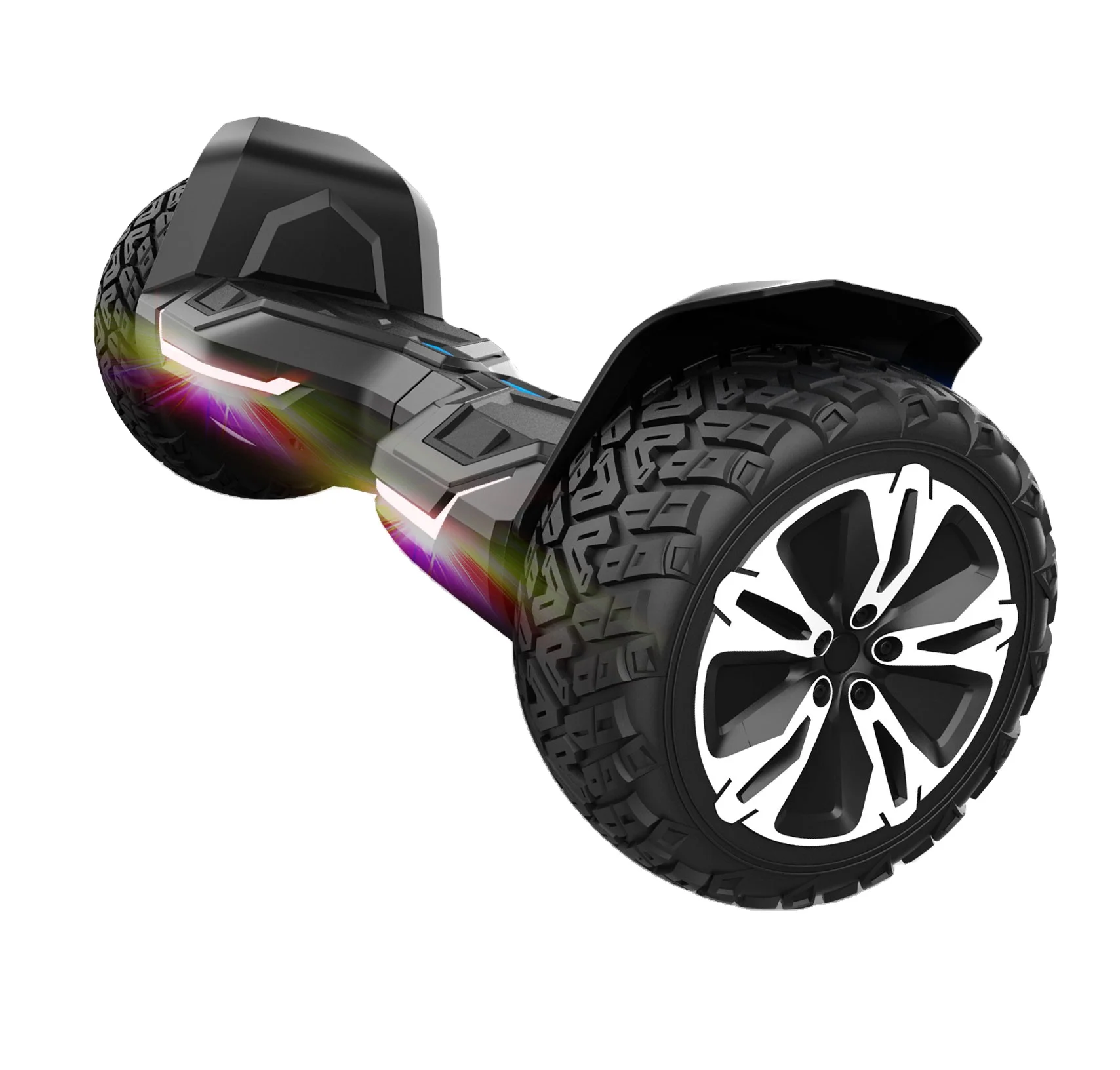 

GYROOR new cool lighting tunnel motor hoverboard two wheels self balancing electric hoverboard gyroscope hoverboard, Black/red/blue