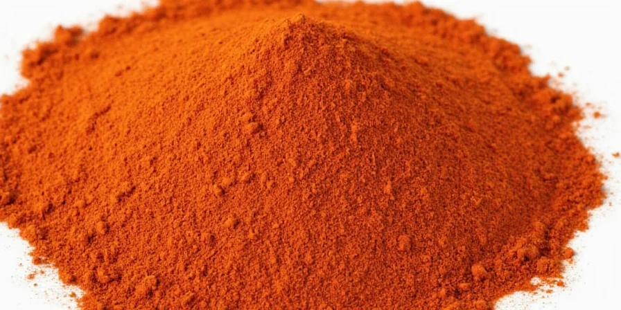 Toasting chili powder in a pan