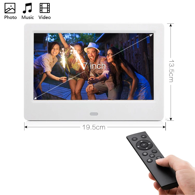 

Hot Sell Cheap Mp4 Voice Gif 7 Inch Digital Picture Frame China, White/black