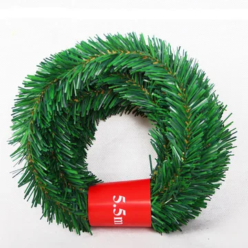 

5.5M Pine Needle Rattan Vine Christmas Pendant Decoration Ornaments Xmas Party Hanging Tinsel Green Leaf Garden Xmas|Pendant & D