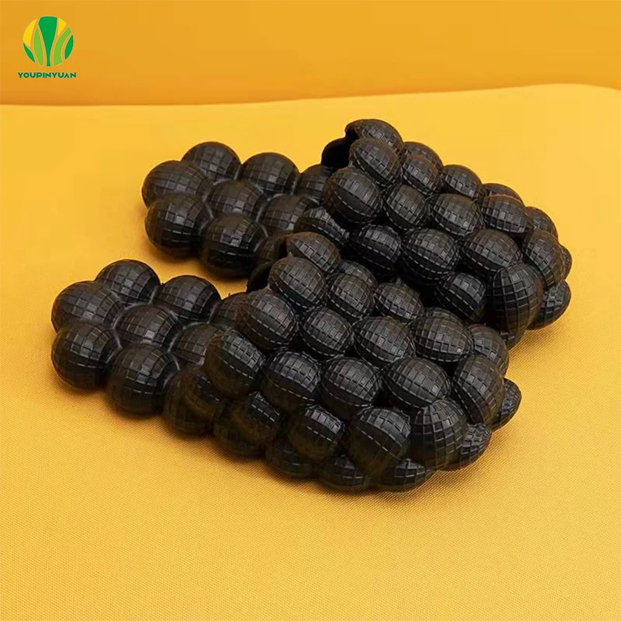 

Men Flat Slippers Characteristic Bubbles Casual Slippers Summer Outdoor Beach Slippers