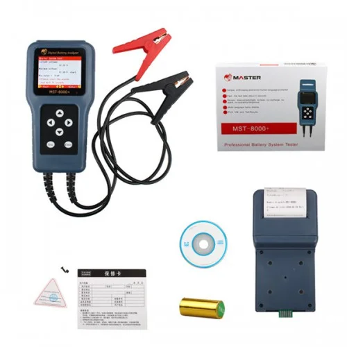 

2020 Latest New Car Battery Tester 12V 24V Auto Digital Battery Analyzer MST-8000+ with printer