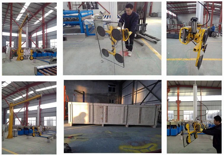 Pneumatic Glass Lifting m Crane For Tempering Glass Insulating Glass Laminated Glass