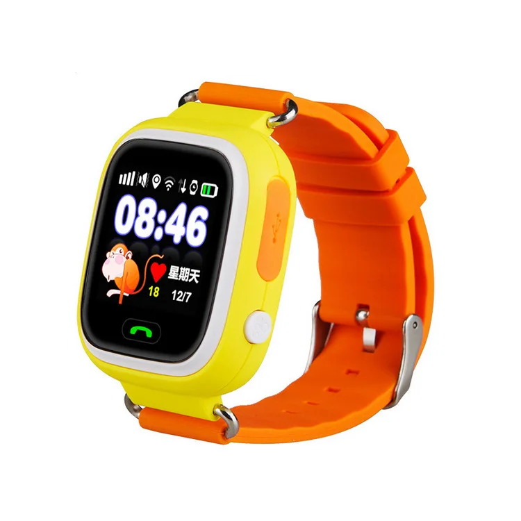 

Hot selling quality long standby pedometer WIFI GPS trace global universal MTK2503 2G sim card Q90 kids smart watch