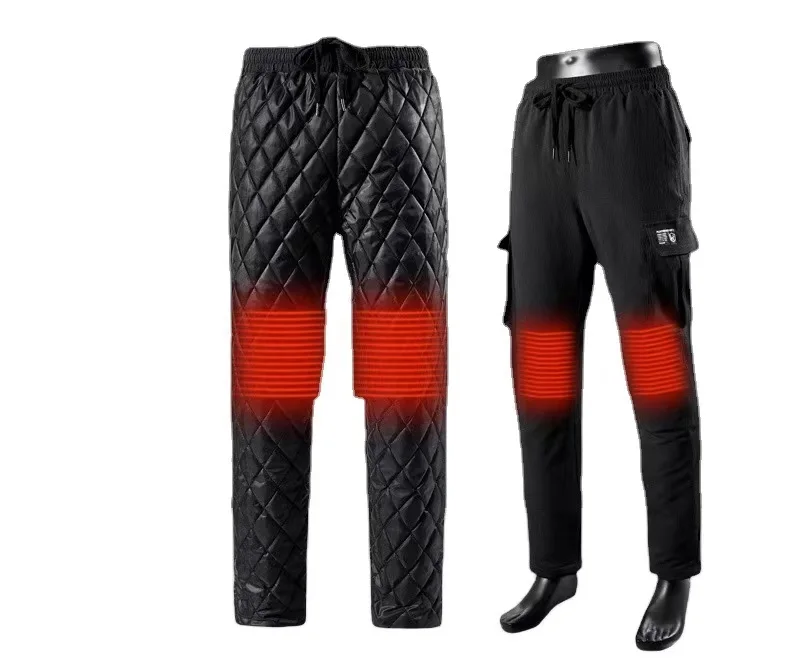 

2020 OEM Power heating pants warm pants rechargeable battery heated pants man thermostatic heating trousers, Customized color