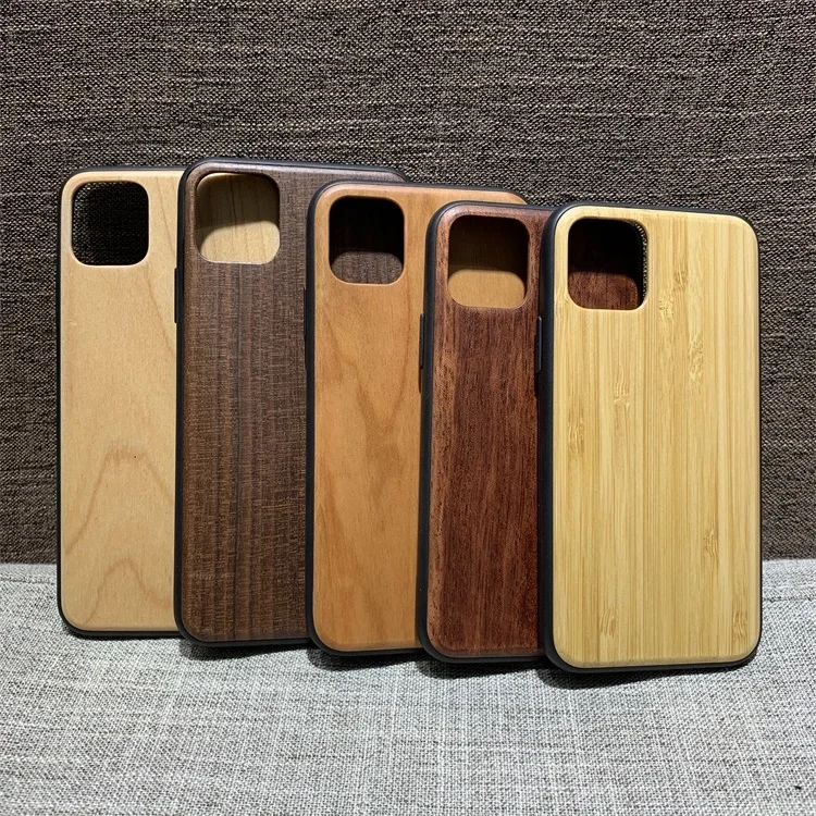 

Bulk hybrid real wood tpu blank wooden bamboo cell phone case for iphone 11 pro max x/xs xr mobile phone cover