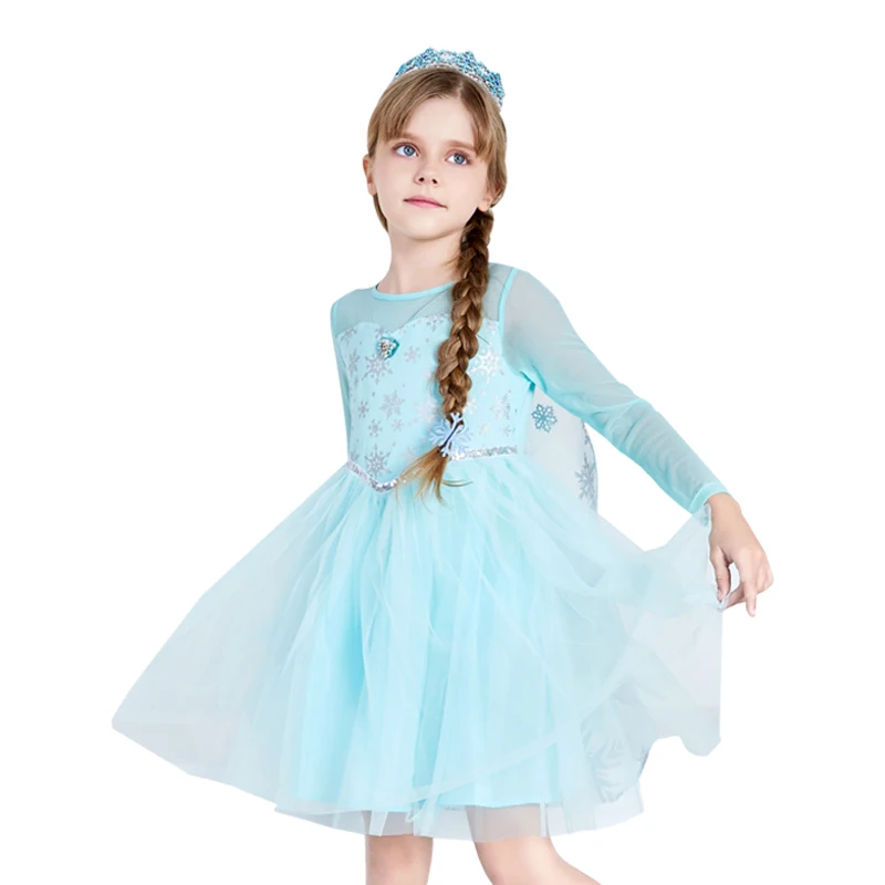 

Children Wears Girl Party Dress Elsa Frozen Costume Princess Dress for Girls