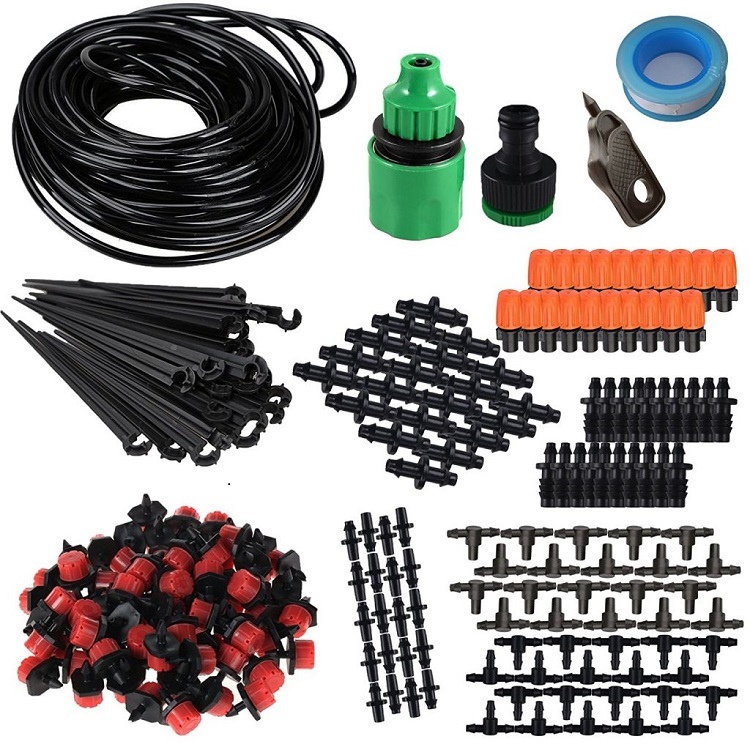 

Garden water spray micro drip irrigation system DIY Saving Water, Black