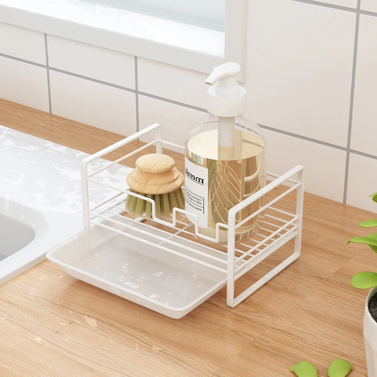 

Wholesale Standing Sponge drain holder with water tray