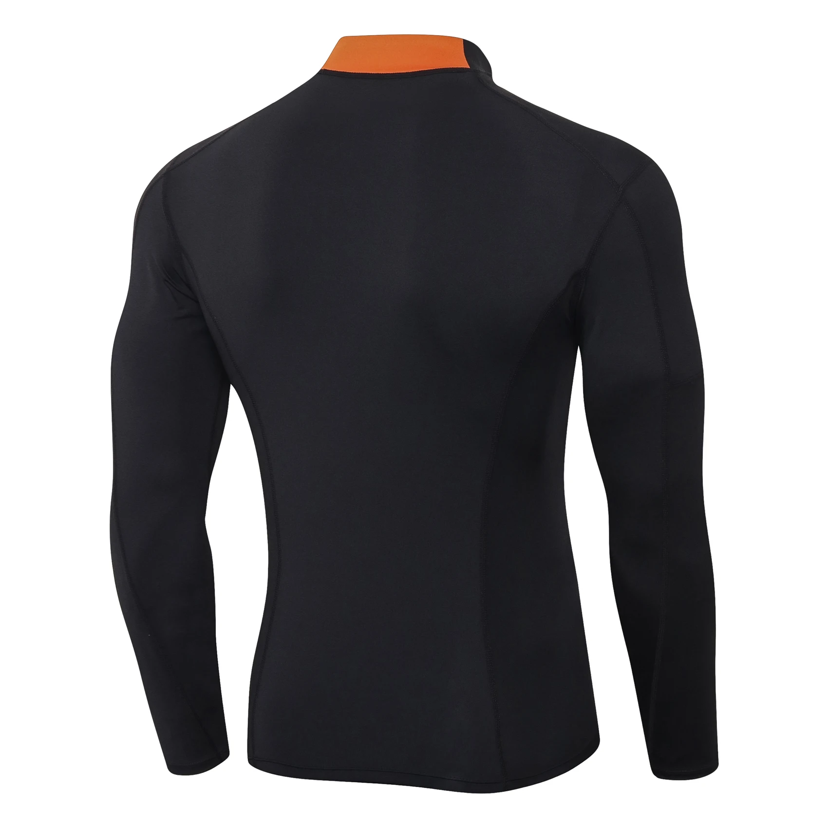 Mens Mock Turtleneck Compression Shirt 