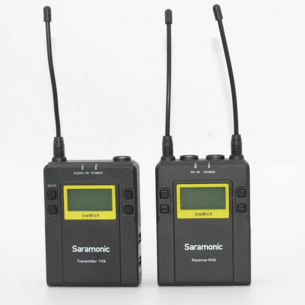 

Saramonic UwMic9 (RX9+TX9) Broadcast Interview UHF Wireless Lavalier Microphone System for DSLR Camcorder Video Camera