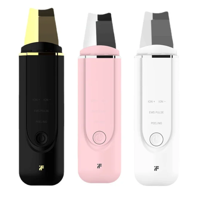 

Professional Beauty Care USB Chargeable Ultrasonic Facial Skin Cleaner Scrubber Machine Remove Blackhead