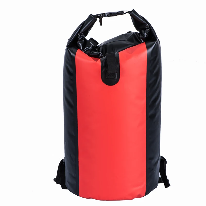 

Waterproof Bag Outdoor PVC Plastic Dry Case Sport For Camping Waterproof Packable Backpack Hiking, Red and black