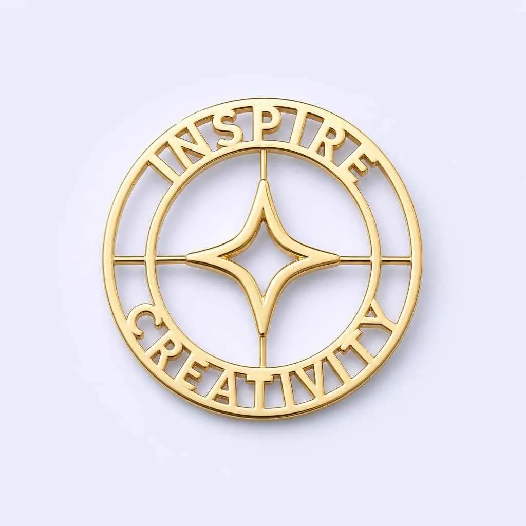 Cutout Starburst Ring Pin