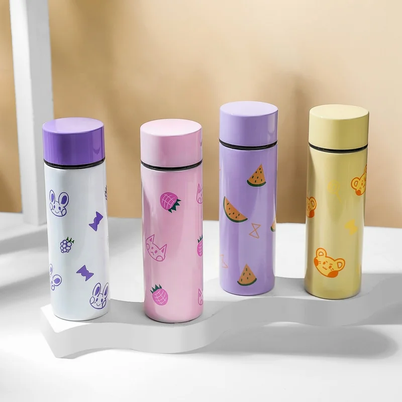 

150ML Stainless Steel Water Drinking Bottle Vacuum Flask Japanese Kids Student Insulated Water Bottles, Custom color or existing design