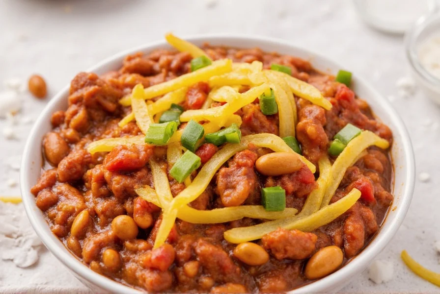 Skyline chili gently simmering in a pot