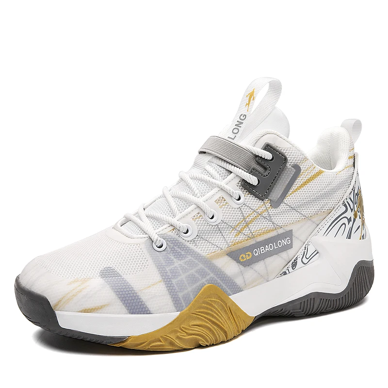 

New Style Colorful Fashion Sneakers Comfortable Sports Shoes Wear-resistant Rubber Sole Basketball Shoes, White, blue, orange, green
