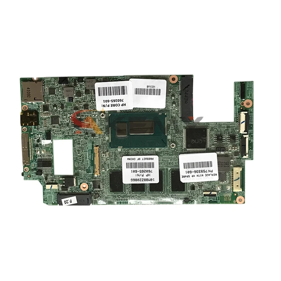 

main board pavilion 11-h Laptop Motherboard With 4GB RAM i5-4202Y CPU 750187-501 DAW03BMBAC0 mainboard For HP