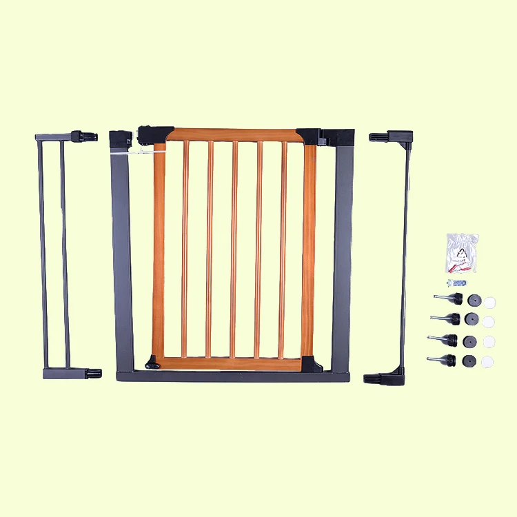 Wooden Safety Gate Barrier For Stairs And Hallways Wood Safeway Gate