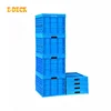 Reusable square turnover stack transport plastic packing retainer bin box with lid