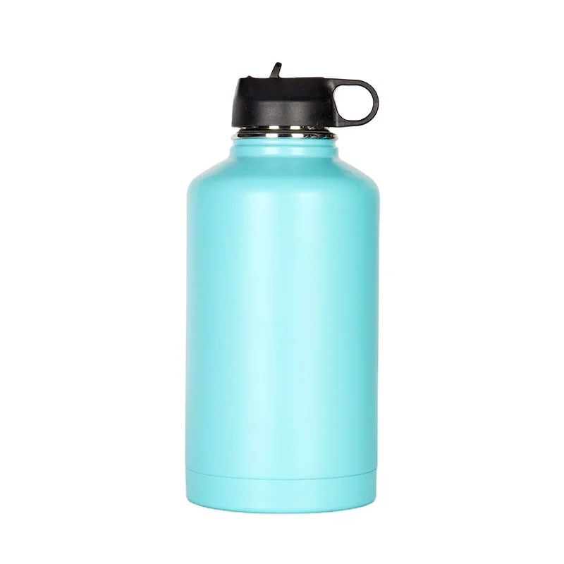 

Custom stainless steel vacuum insulated beer thermo bottle 64OZ drinking bottle